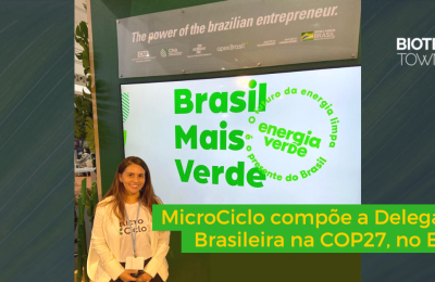 MicroCiclo compõe a delegação brasileira na COP 27, no Egito